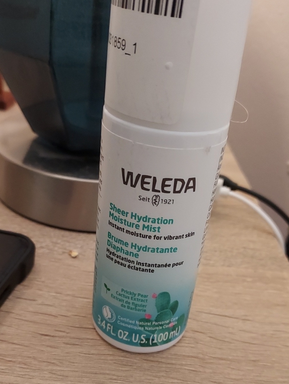 Weleda Sheer Hydration Moisture Mist - 3.4 fl oz (Teal/White)